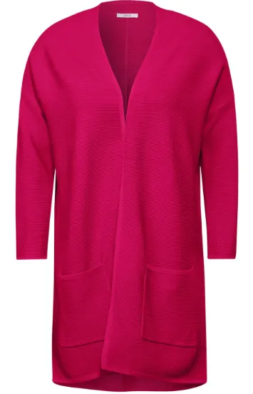 253765- Longline Cardigan - Pink Sorbet- Cecil