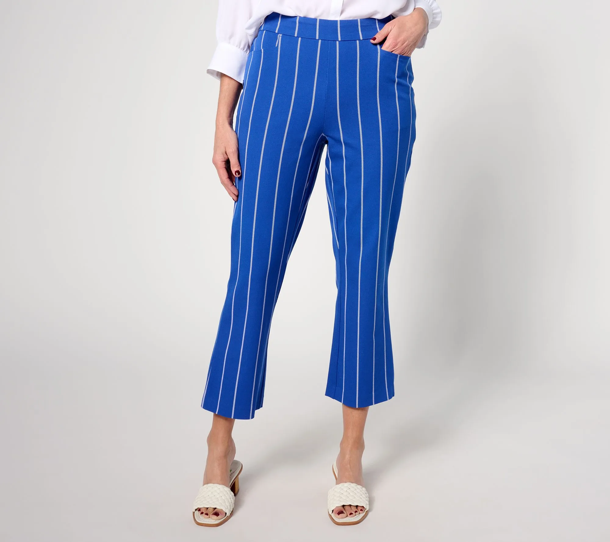 "As Is" Isaac Mizrahi Live! Tall 24/7 Stretch Baby Bootcut Pant