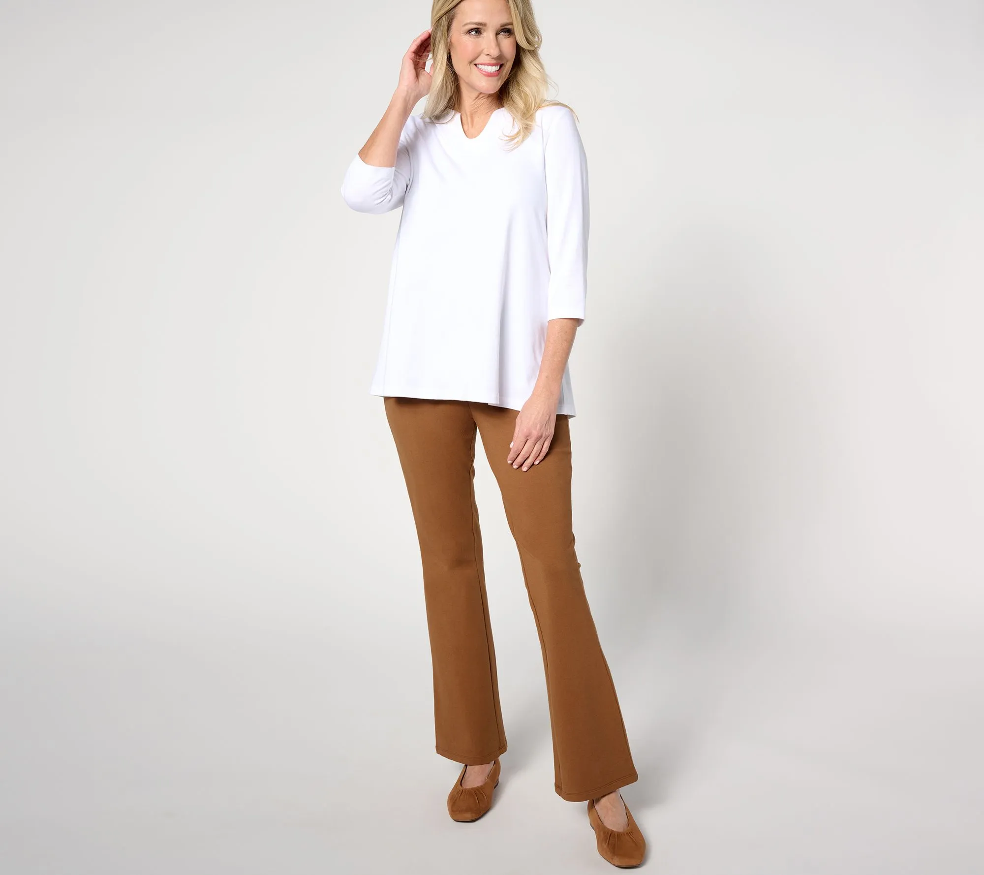 "As Is" Women with Control Tall Pull On Slim Bootcut Pants