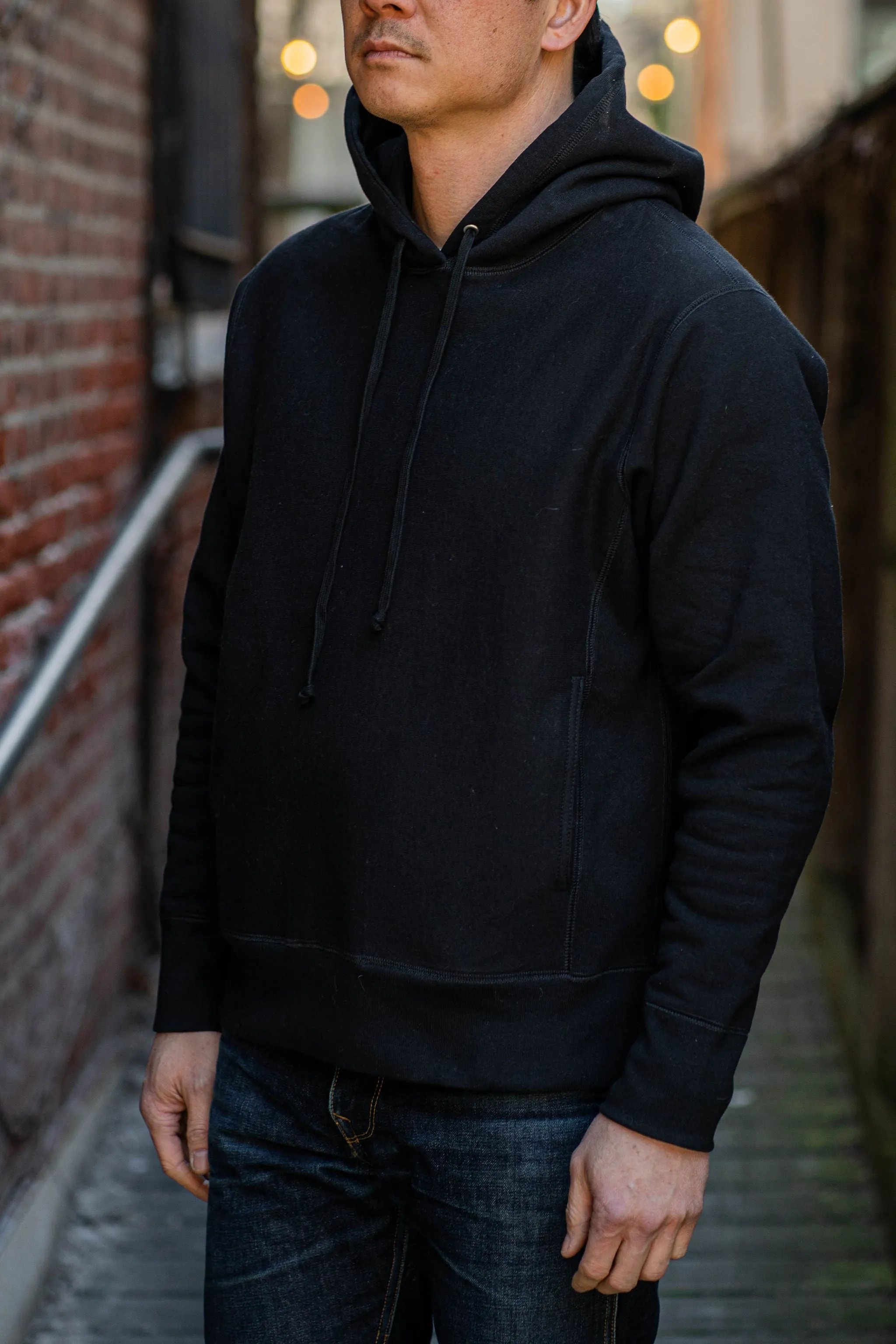 3sixteen Black Heavyweight Pullover Hoody