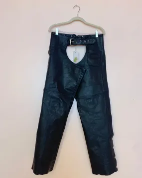 90s leather chaps made from goatskin.