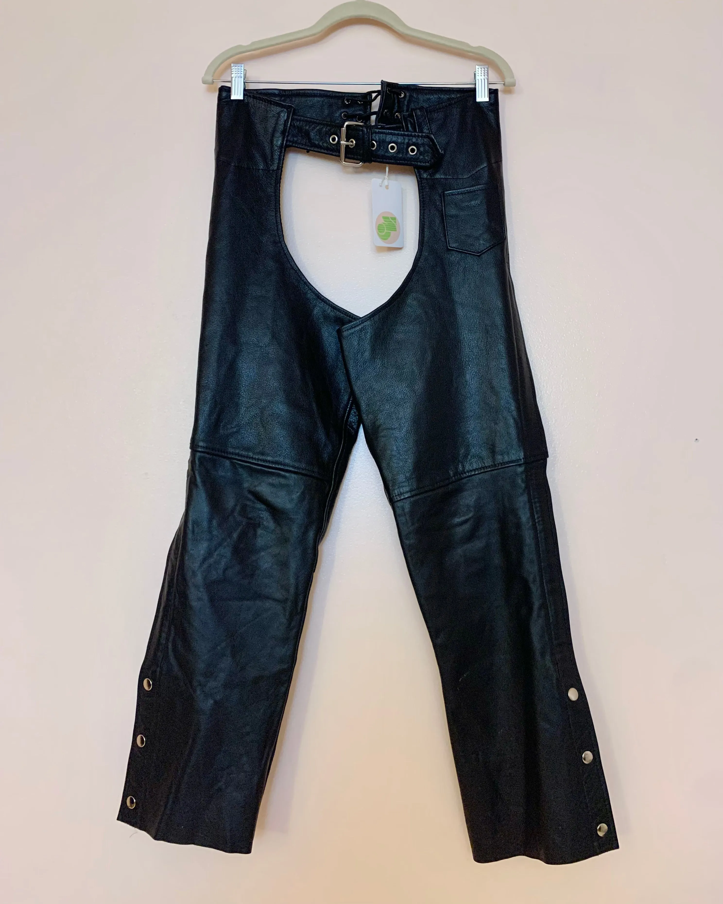 90’s vintage leather lambskin chaps