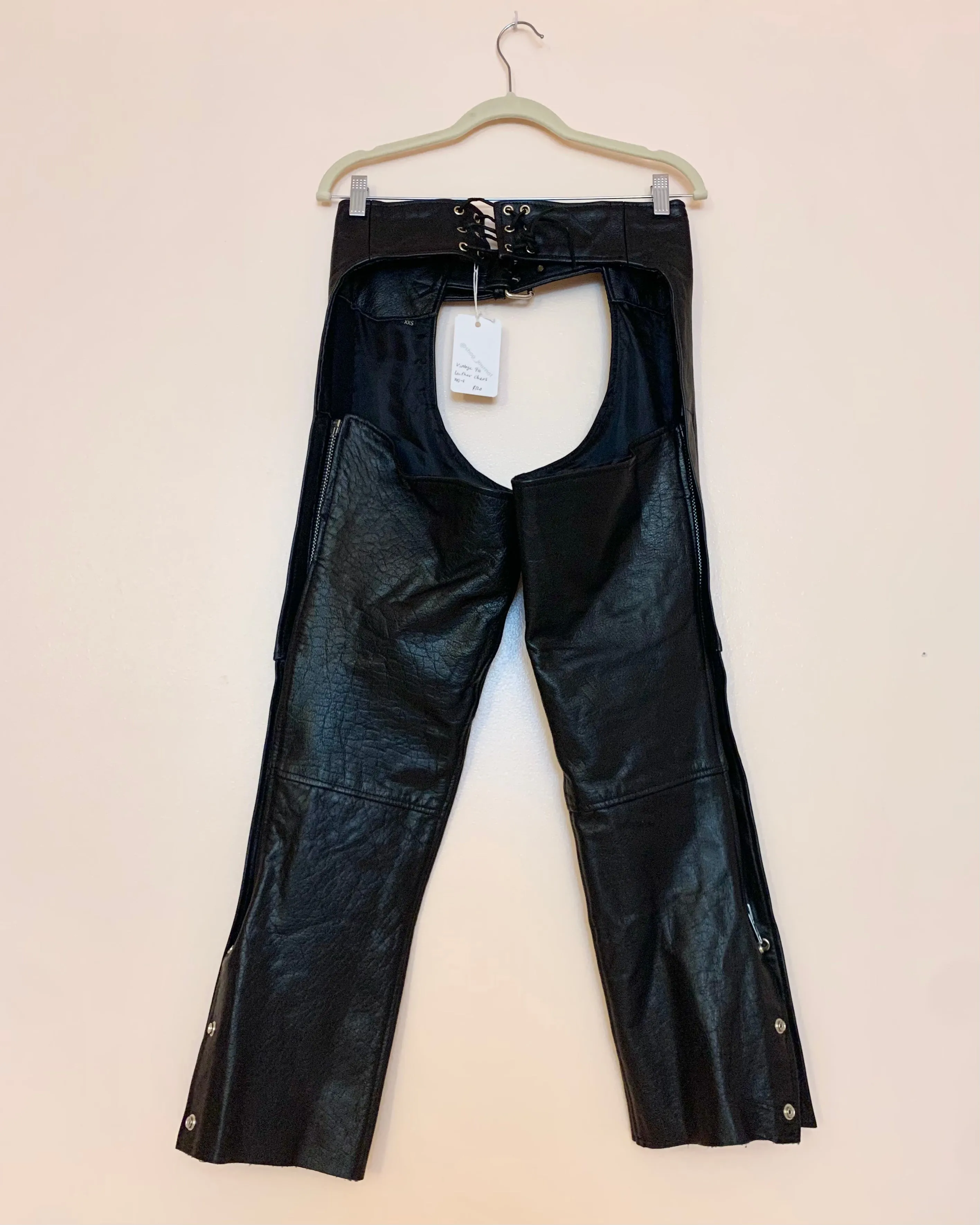 90’s vintage leather lambskin chaps