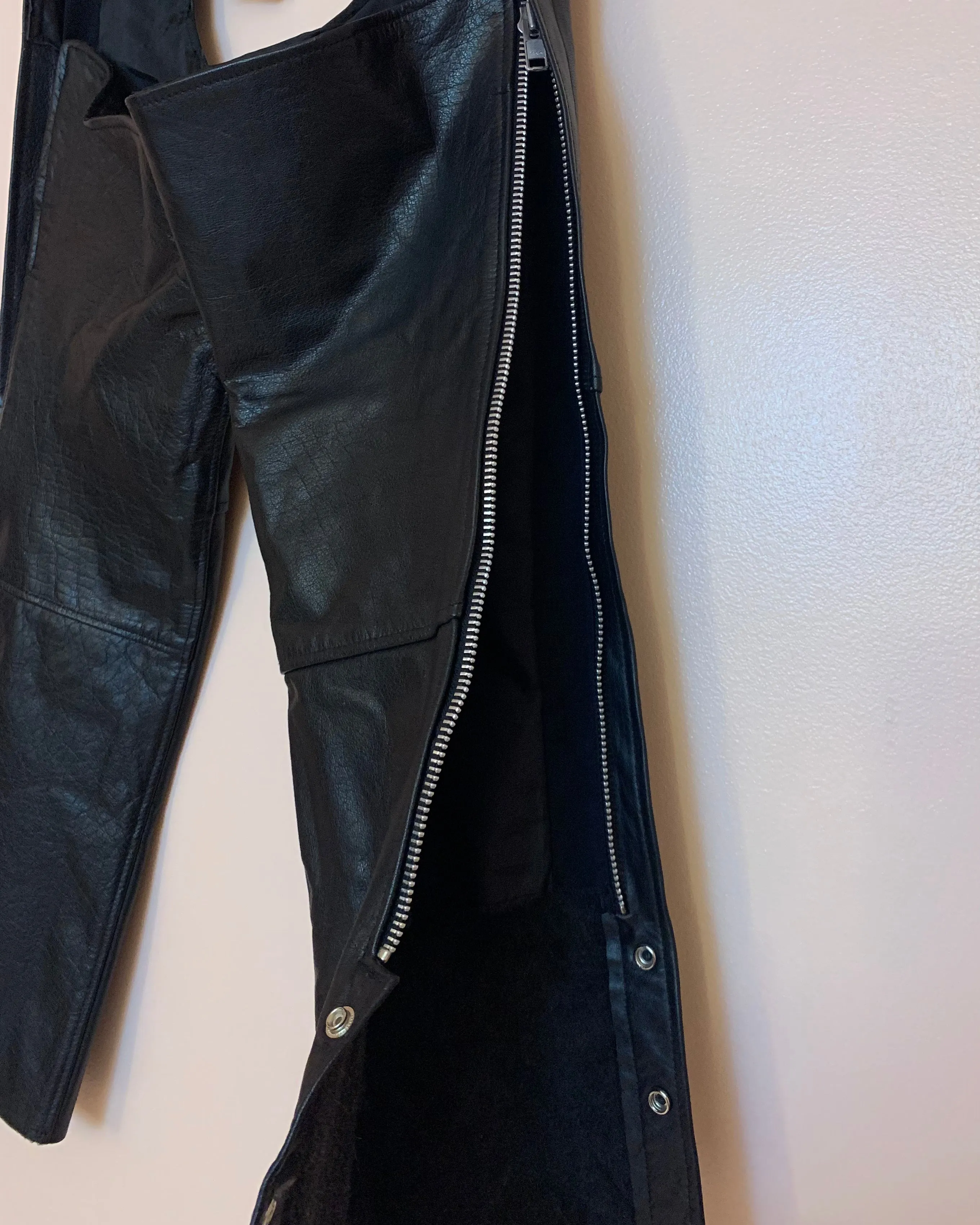 90’s vintage leather lambskin chaps