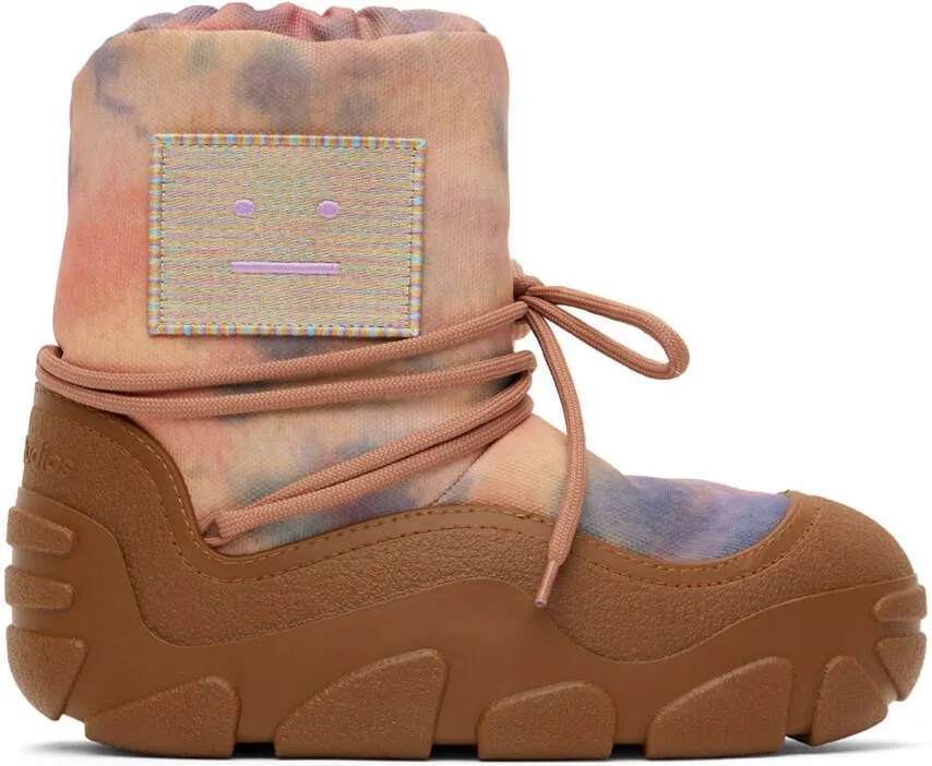 Acne Studios Orange Cloud Snow Ankle Boots