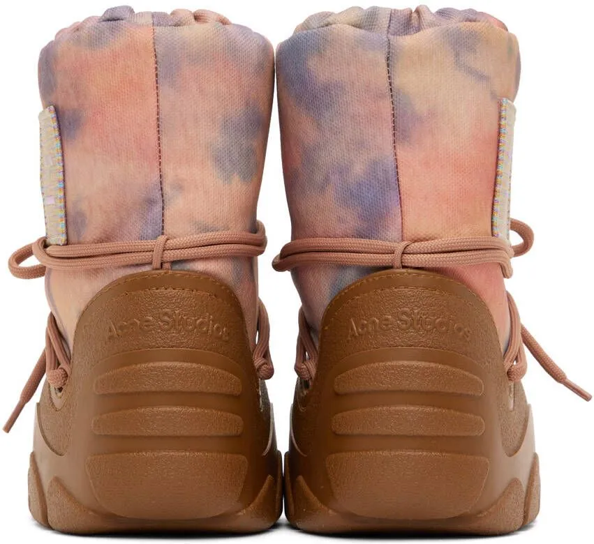 Acne Studios Orange Cloud Snow Ankle Boots