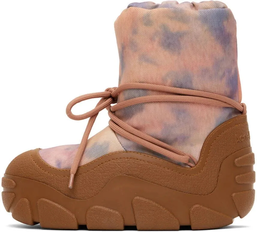 Acne Studios Orange Cloud Snow Ankle Boots