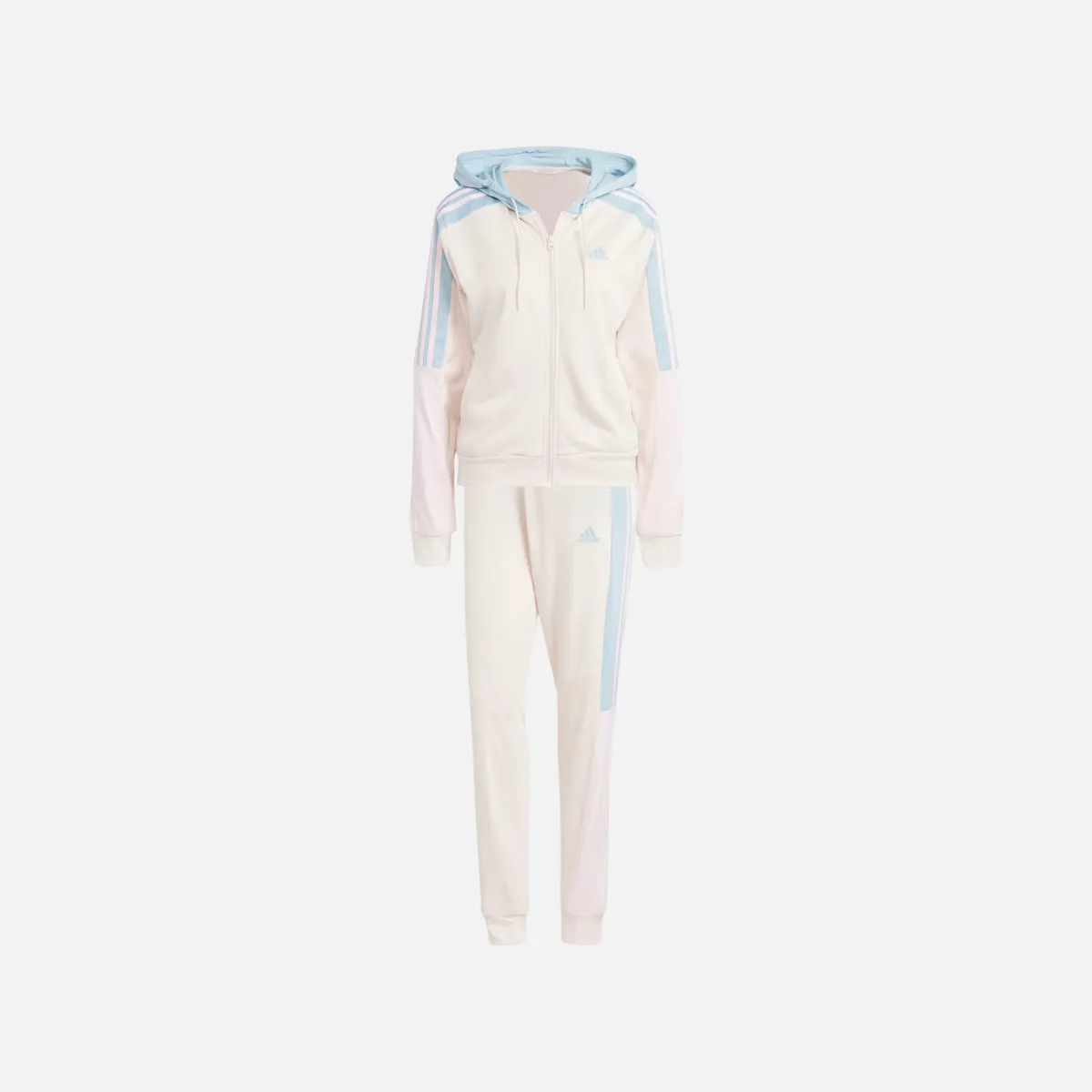 Adidas Boldblock Women's Track Suit - Wonder Quartz/Wonder Blue/Wonder Beige - Shop Now!