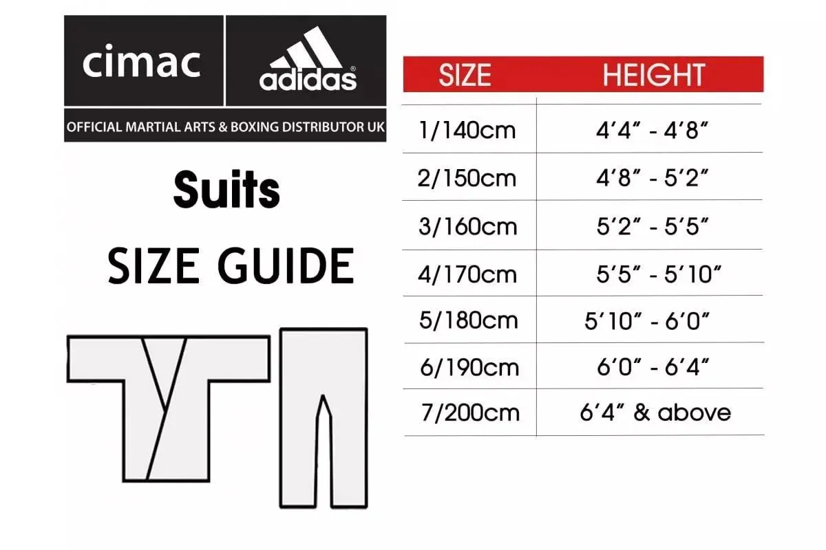 adidas Karate Gi Suit - WKF Training 2.0 for Adults & Kids