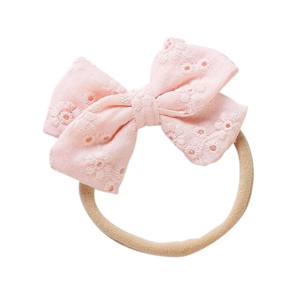 Adorable Baby Bow - Fairy Floss | Embroidered Cotton | Shop Now