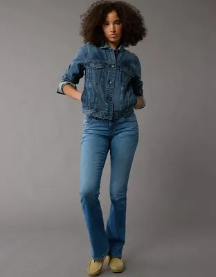 AE AE Next Level Curvy Low-Rise Kick Bootcut Jean