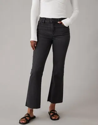 AE Next Level High-Waisted Kick Bootcut Crop Jean-