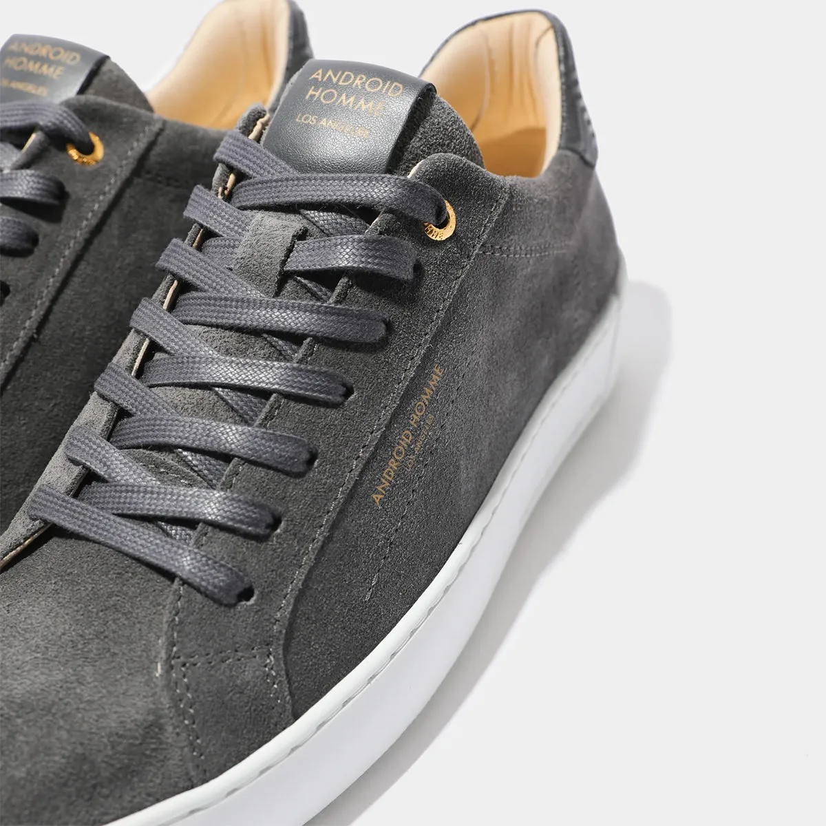 Android Homme Grey Zuma Suede Trainers