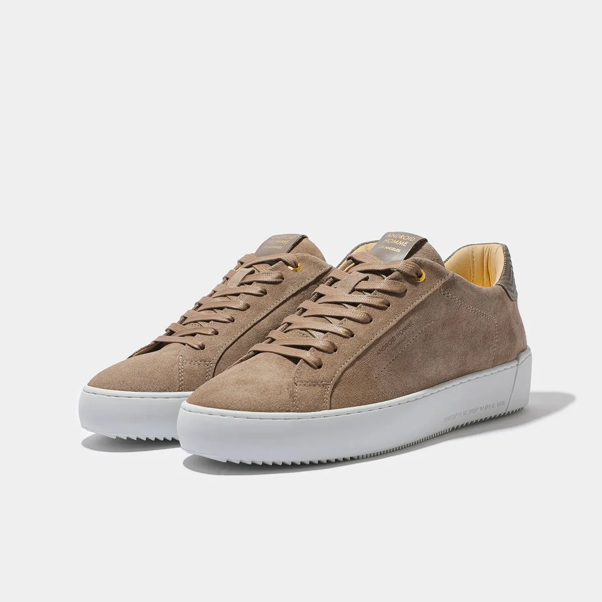 Android Homme Taupe Suede Trainers