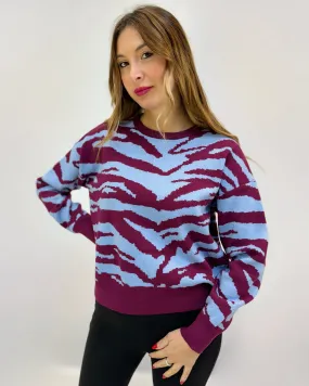 Animal print sweater