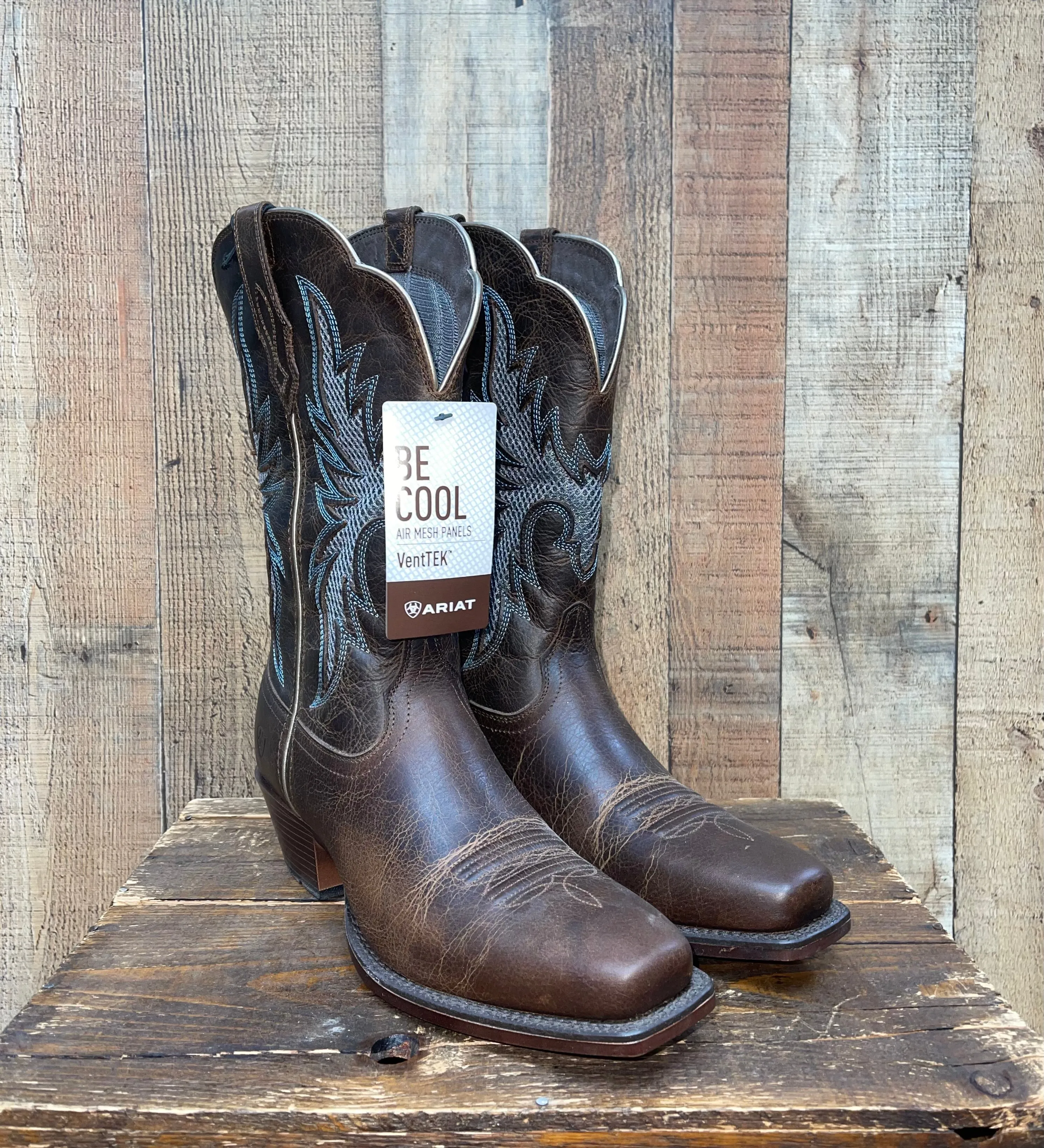 Ariat Dark Whiskey VentTek Western Boots