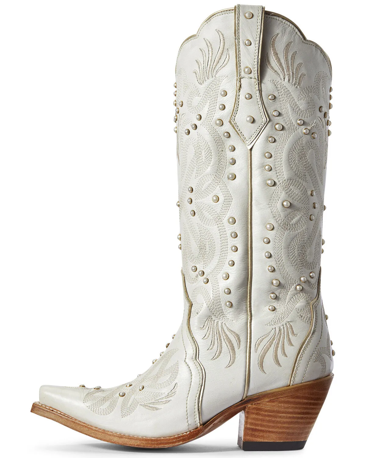 Ariat Women's Pearl Snow White Western Boots - Snip Toe