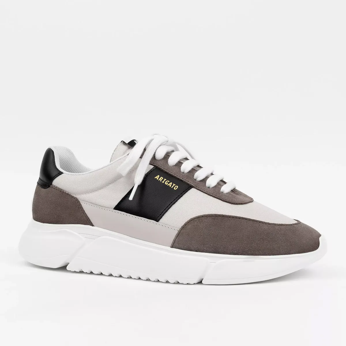 Axel Arigato vintage runner trainers, white/brown.