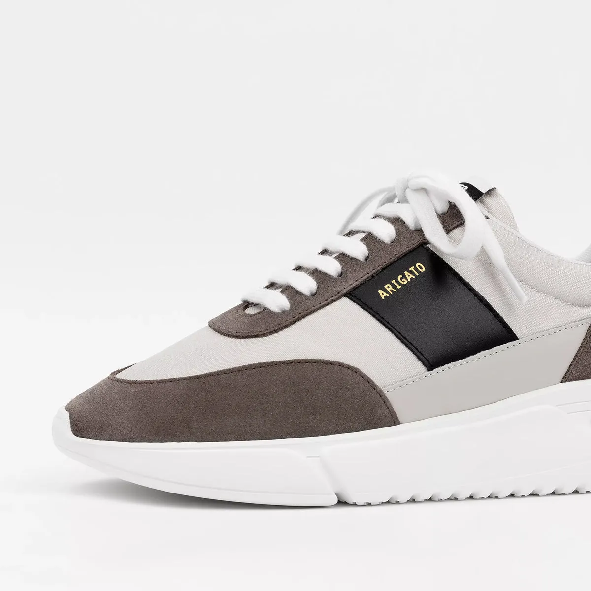 Axel Arigato vintage runner trainers, white/brown.