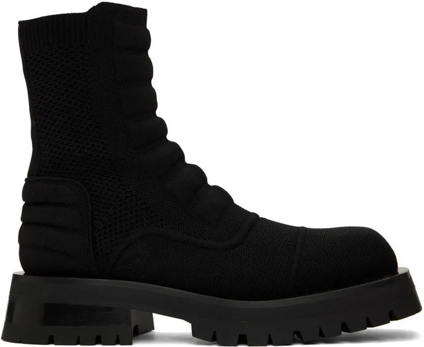 Balmain Black Army Chelsea Boots