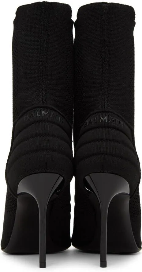 Balmain Black Skye-Biker Boots