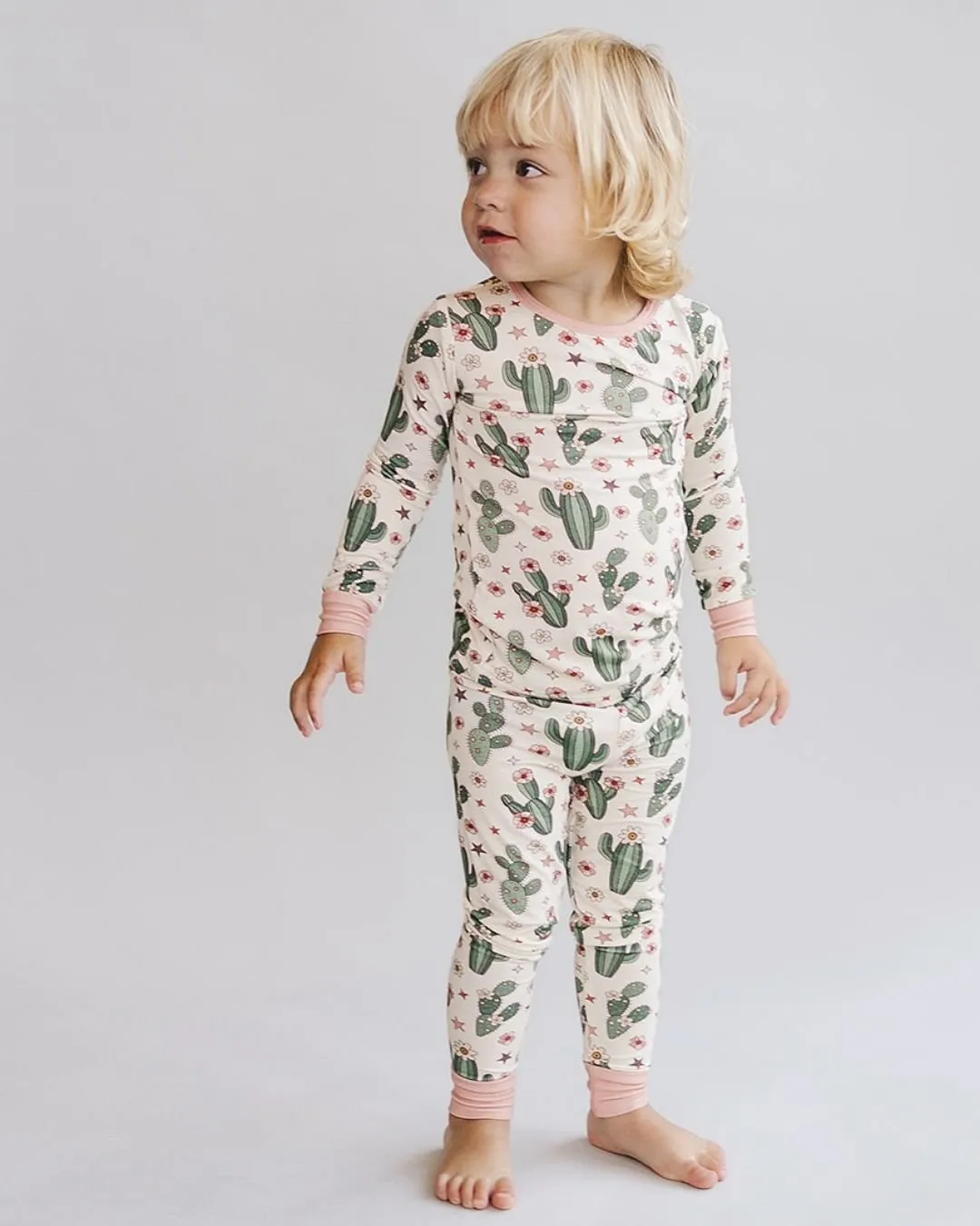 Bamboo 2 Piece Set | Cactus Floral Print