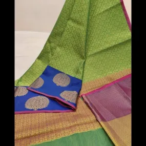 Banarasi cora muslin silk saree