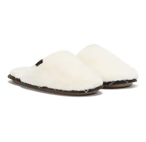 Barbour Agatha Slippers Cream Women's