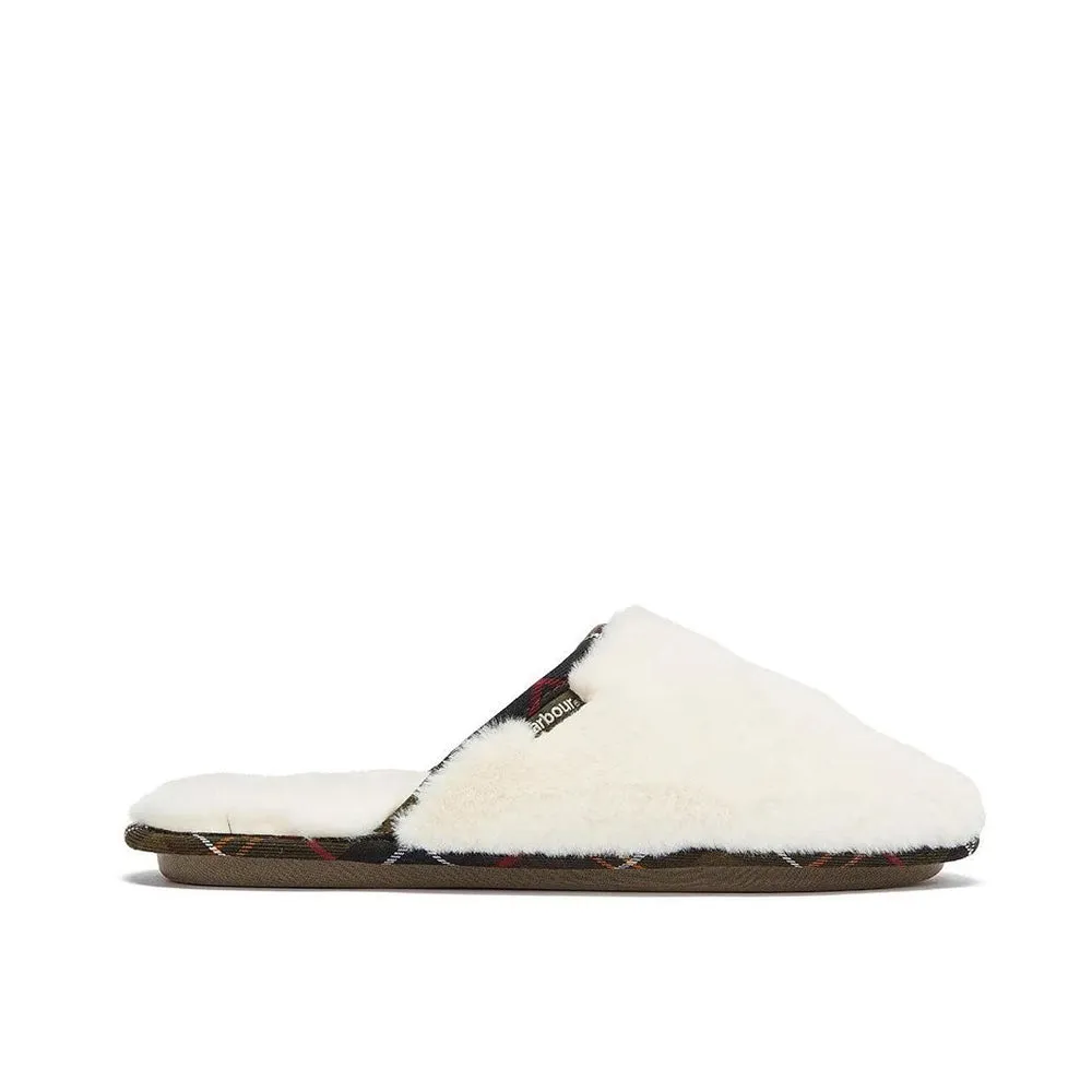 Barbour Agatha Slippers Cream Women's