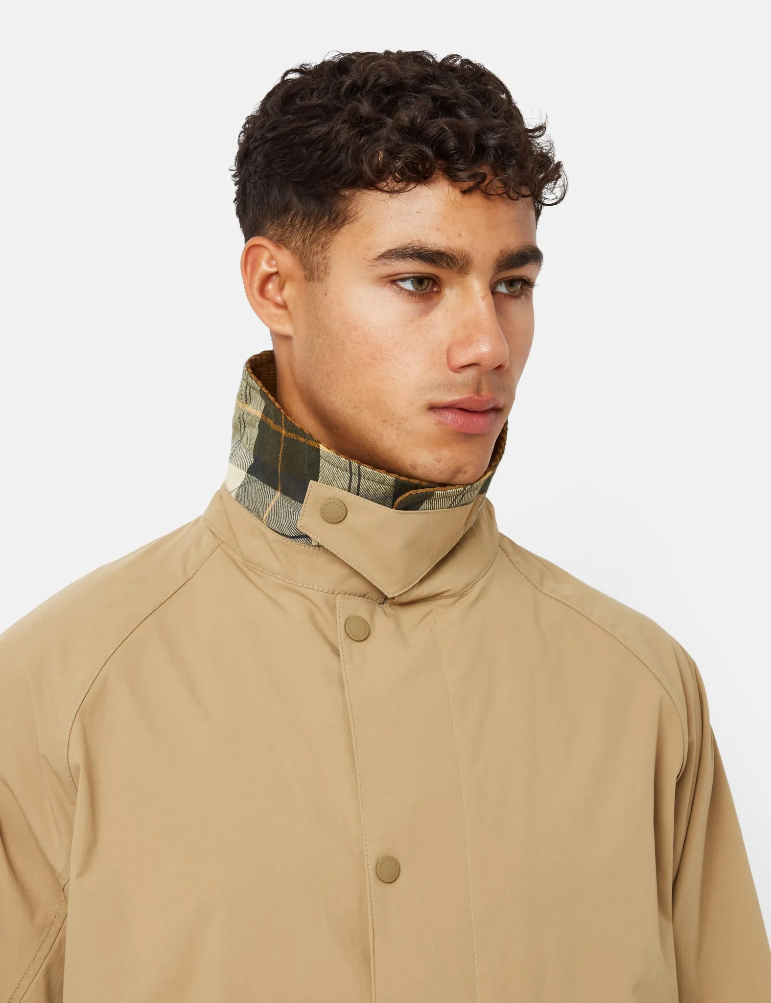 Barbour Ashi Mac Casual Trench Brown