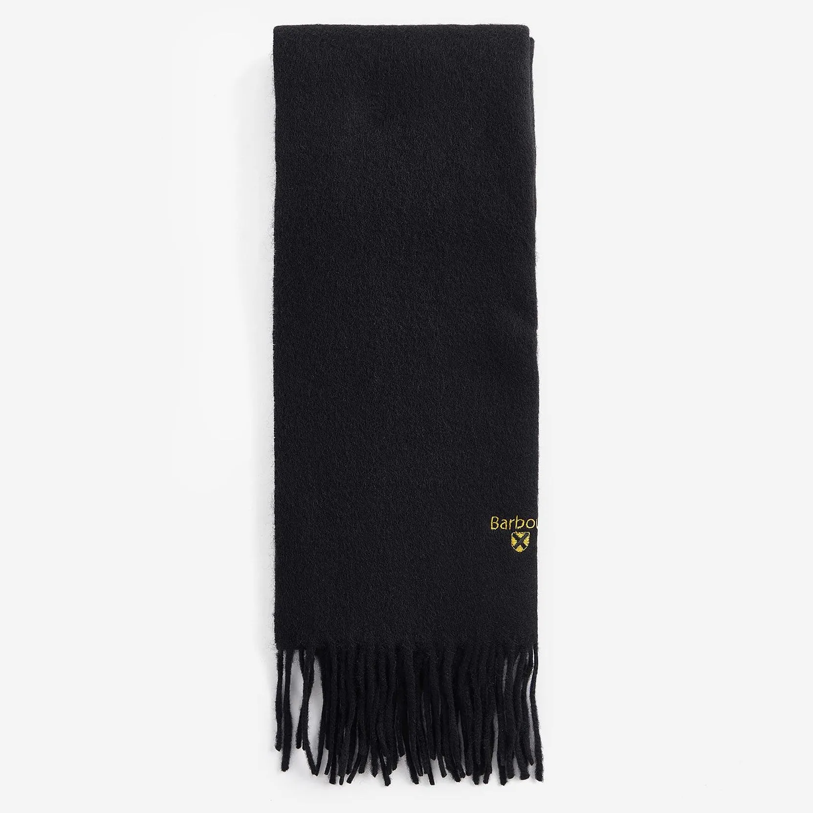 Barbour black lambswool scarf