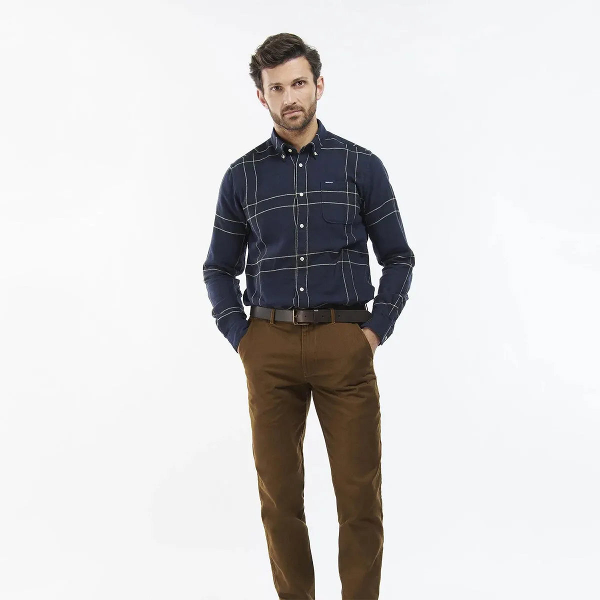 Barbour Carter Tailored Fit Shirt - Navy