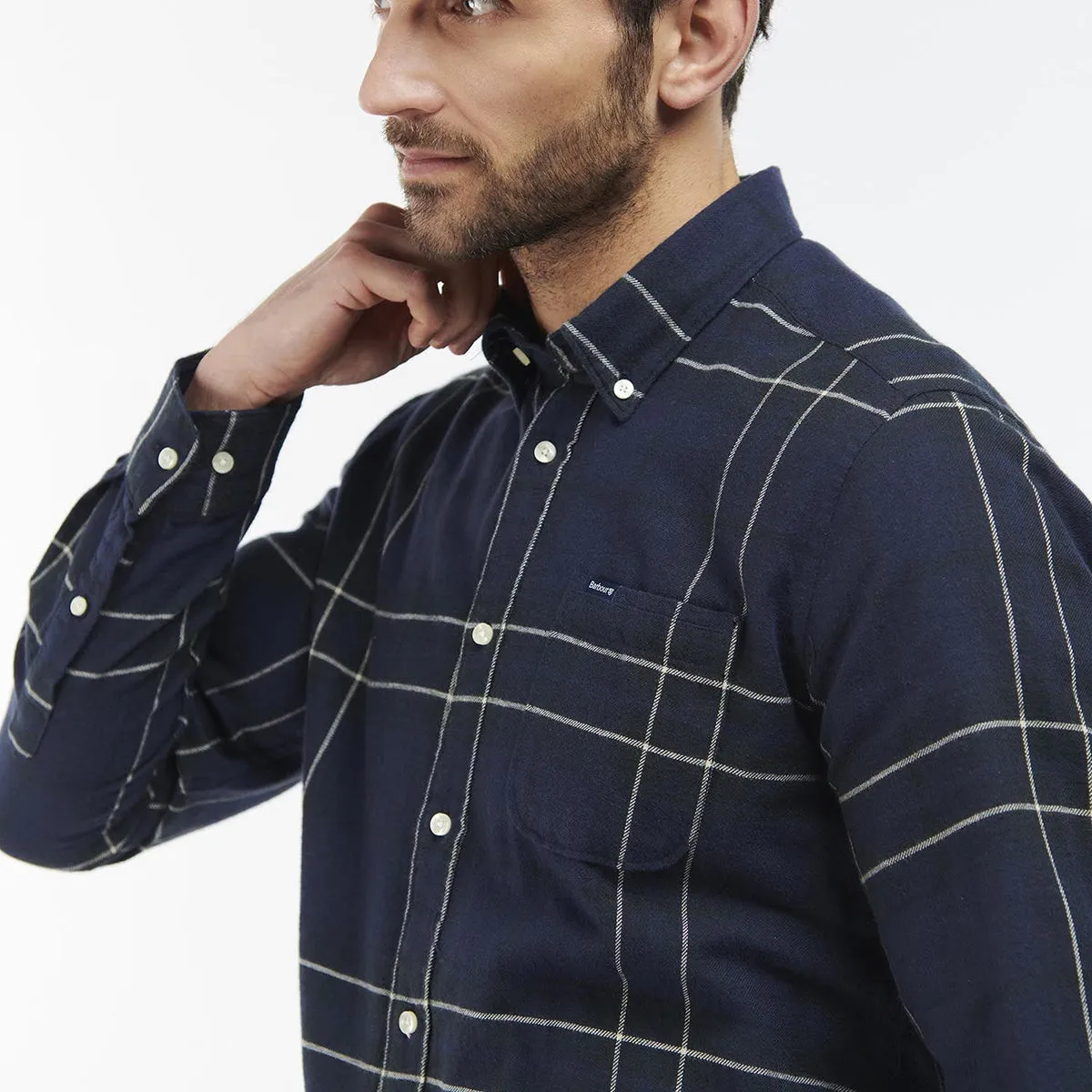 Barbour Carter Tailored Fit Shirt - Navy