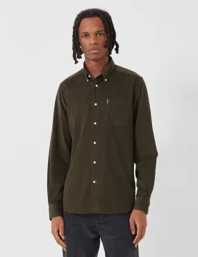 Barbour Cord 1 Tailored Shirt - Forest Green - Buy Now!