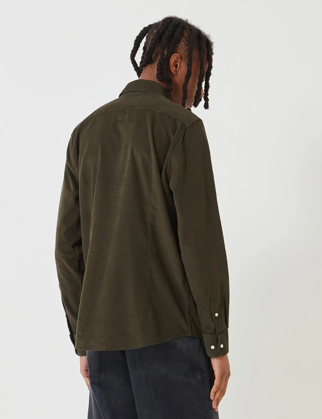 Barbour Cord 1 Tailored Shirt - Forest Green - Buy Now!