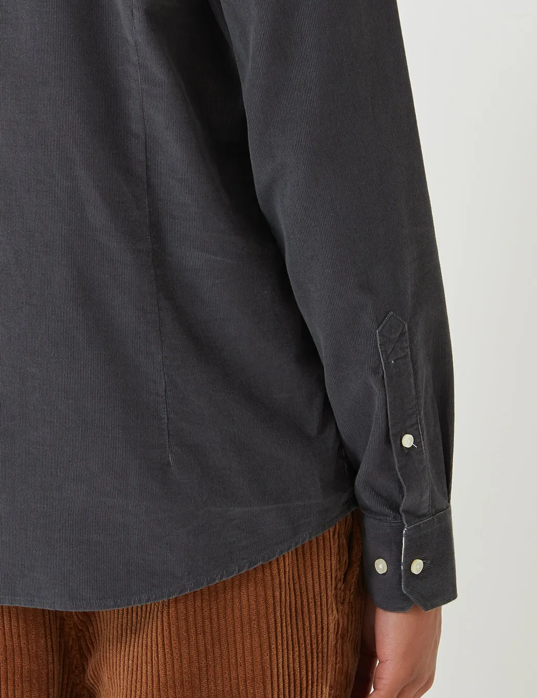 Barbour Cord Tailored Shirt Grey