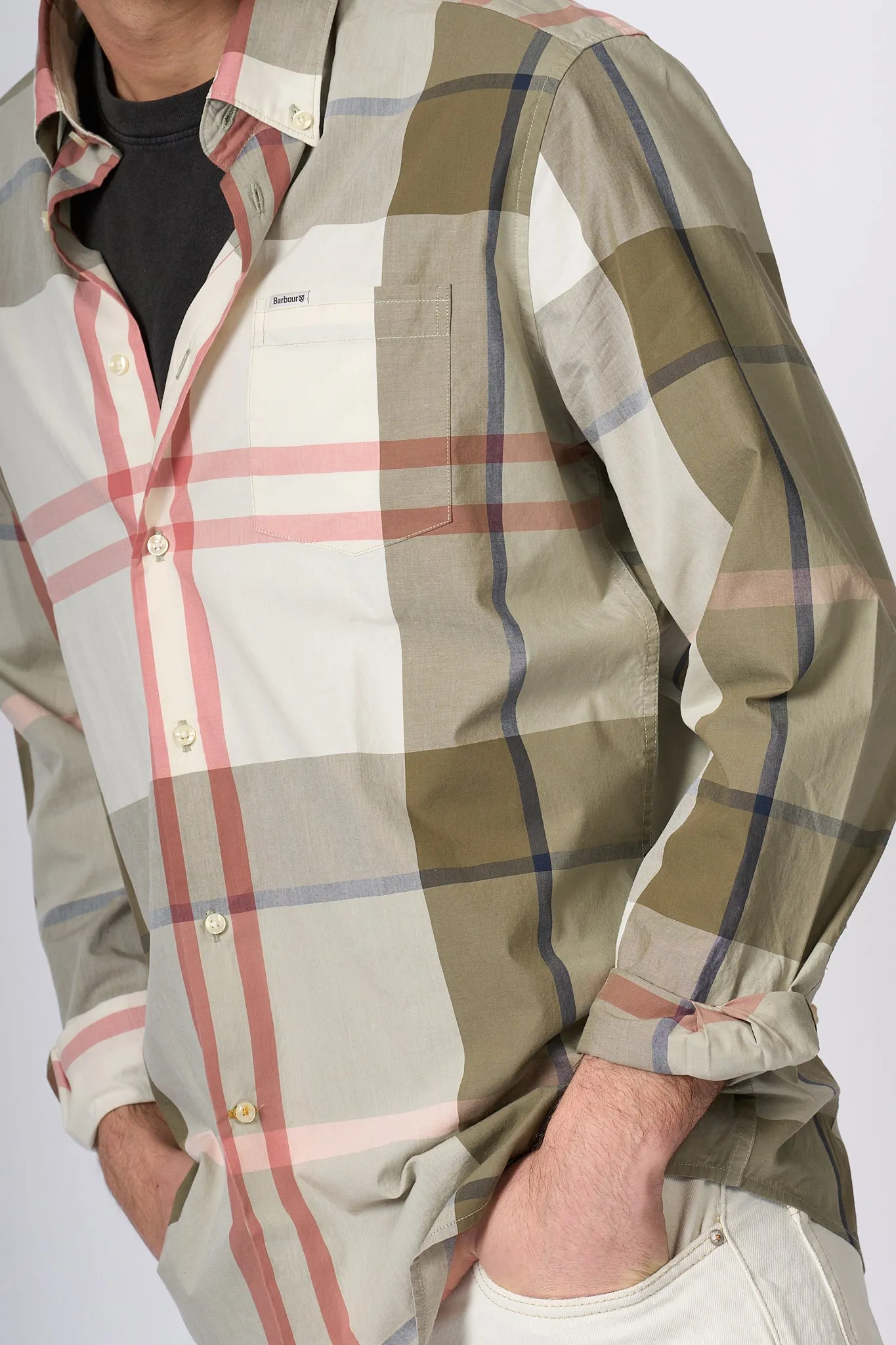 Barbour Harris Olive Shirt for Men