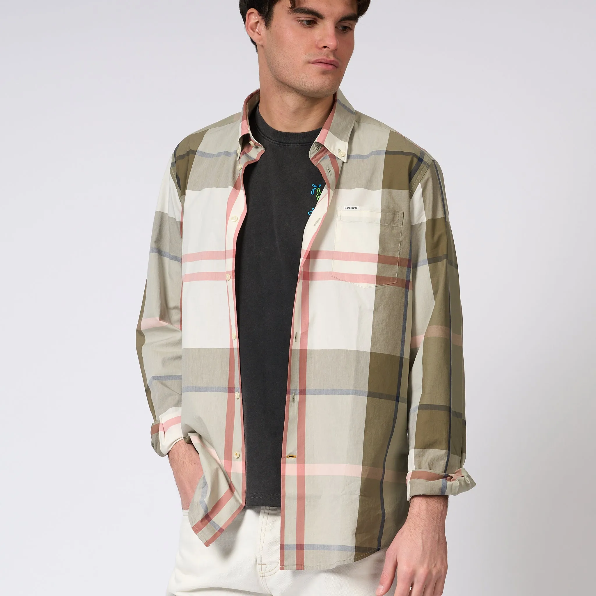 Barbour Harris Olive Shirt for Men