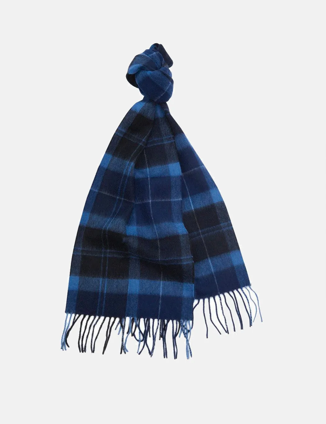 Barbour Holden Tartan Scarf - Lambswool/Cashmere - Muted Seaweed