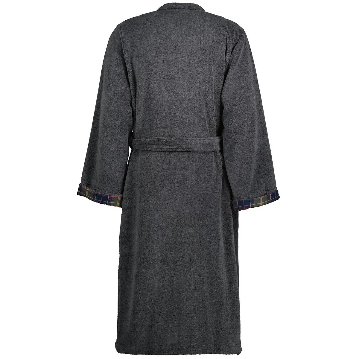 Barbour men's charcoal dressing gown - Lachlan model.