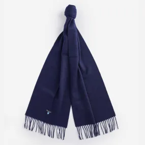 Barbour navy lambswool scarf