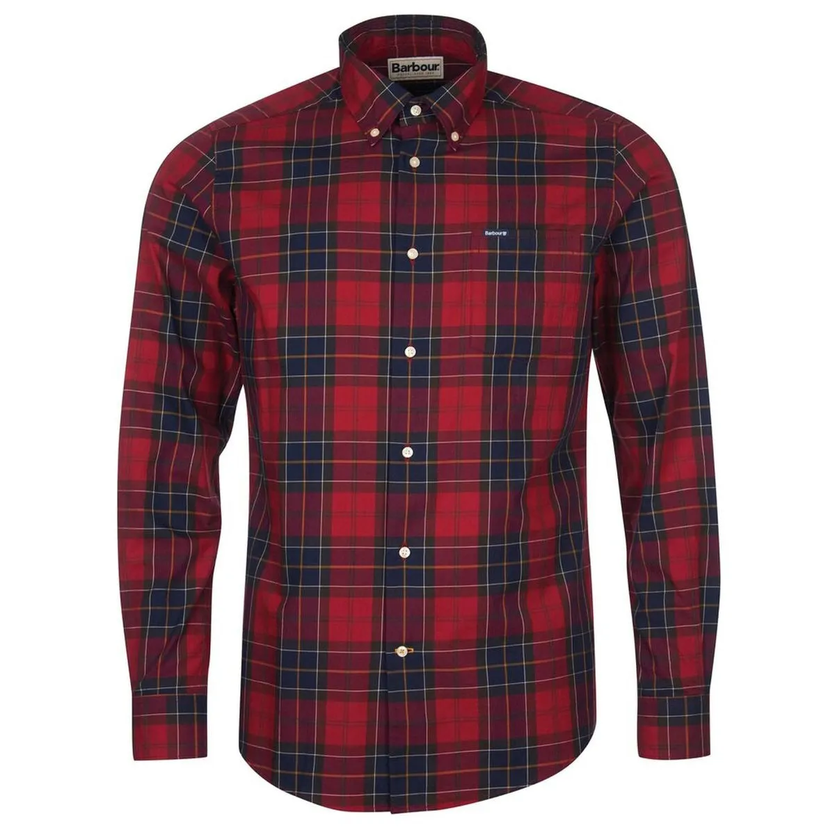 Barbour red tailored shirt