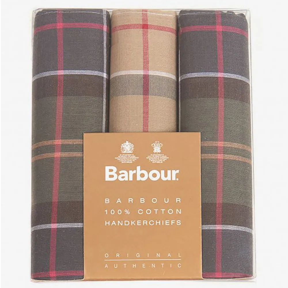 Barbour Tartan Handkerchief Gift Set