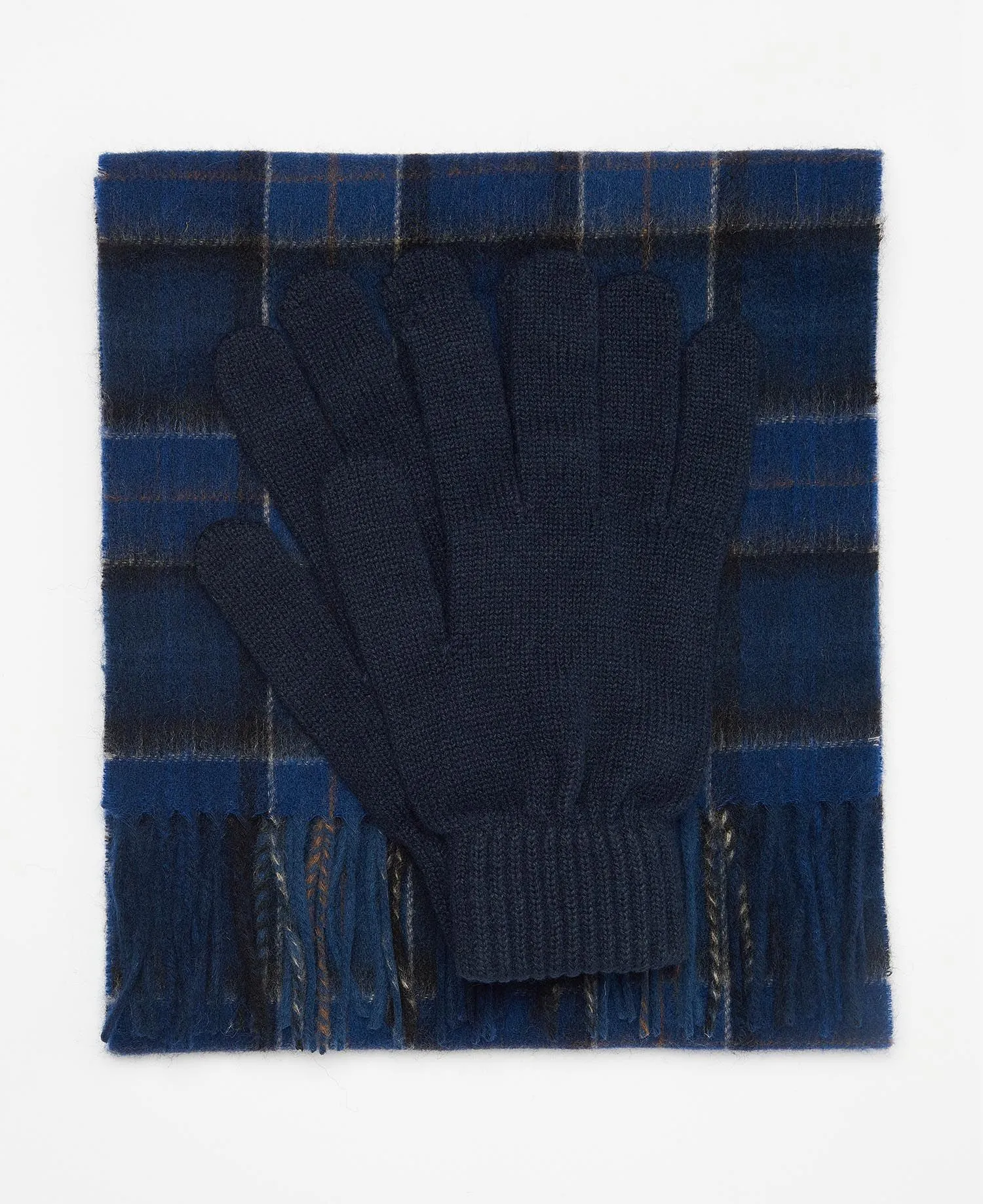 Barbour Tartan Scarf and Glove Set