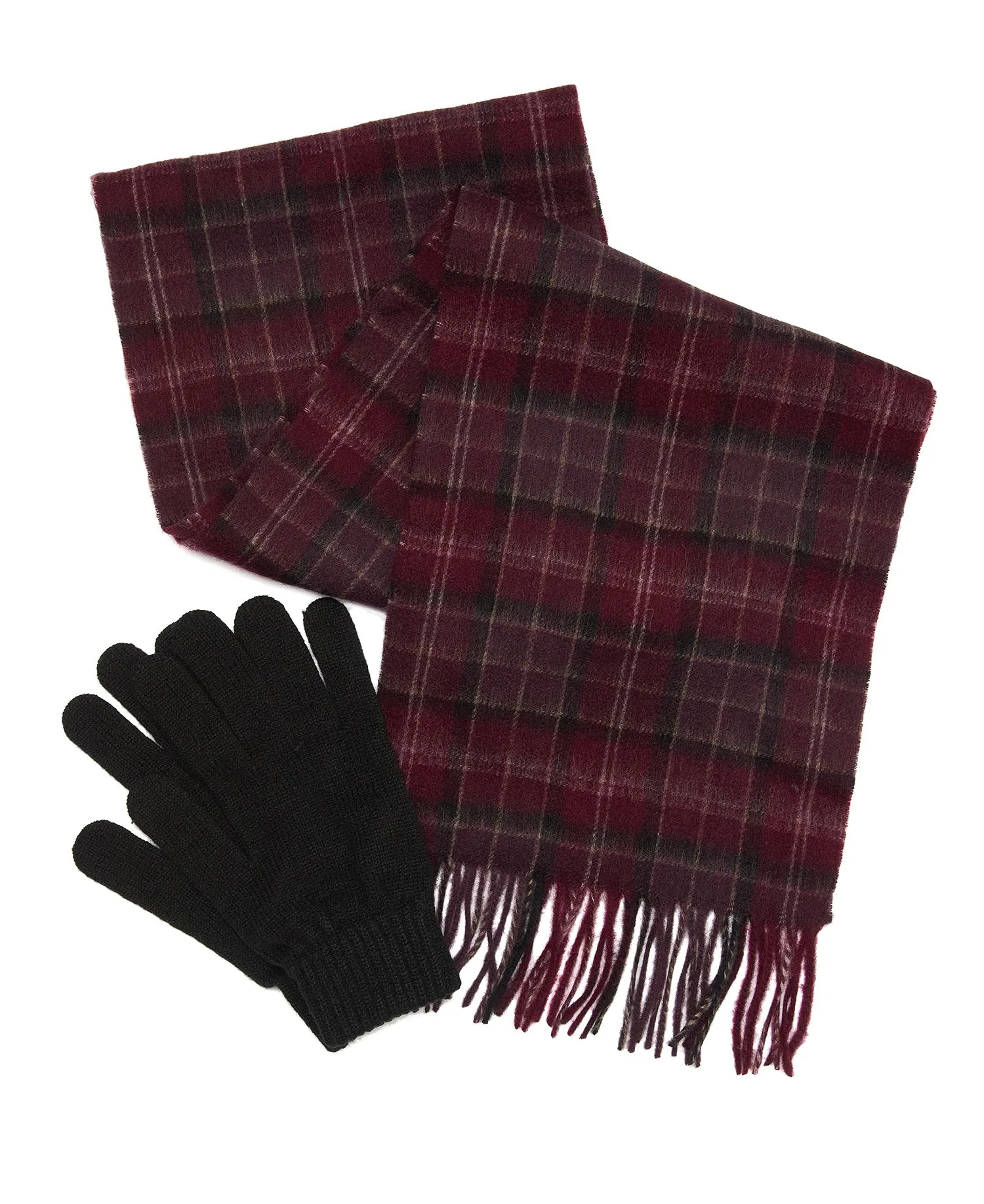 Barbour Tartan Scarf and Glove Set