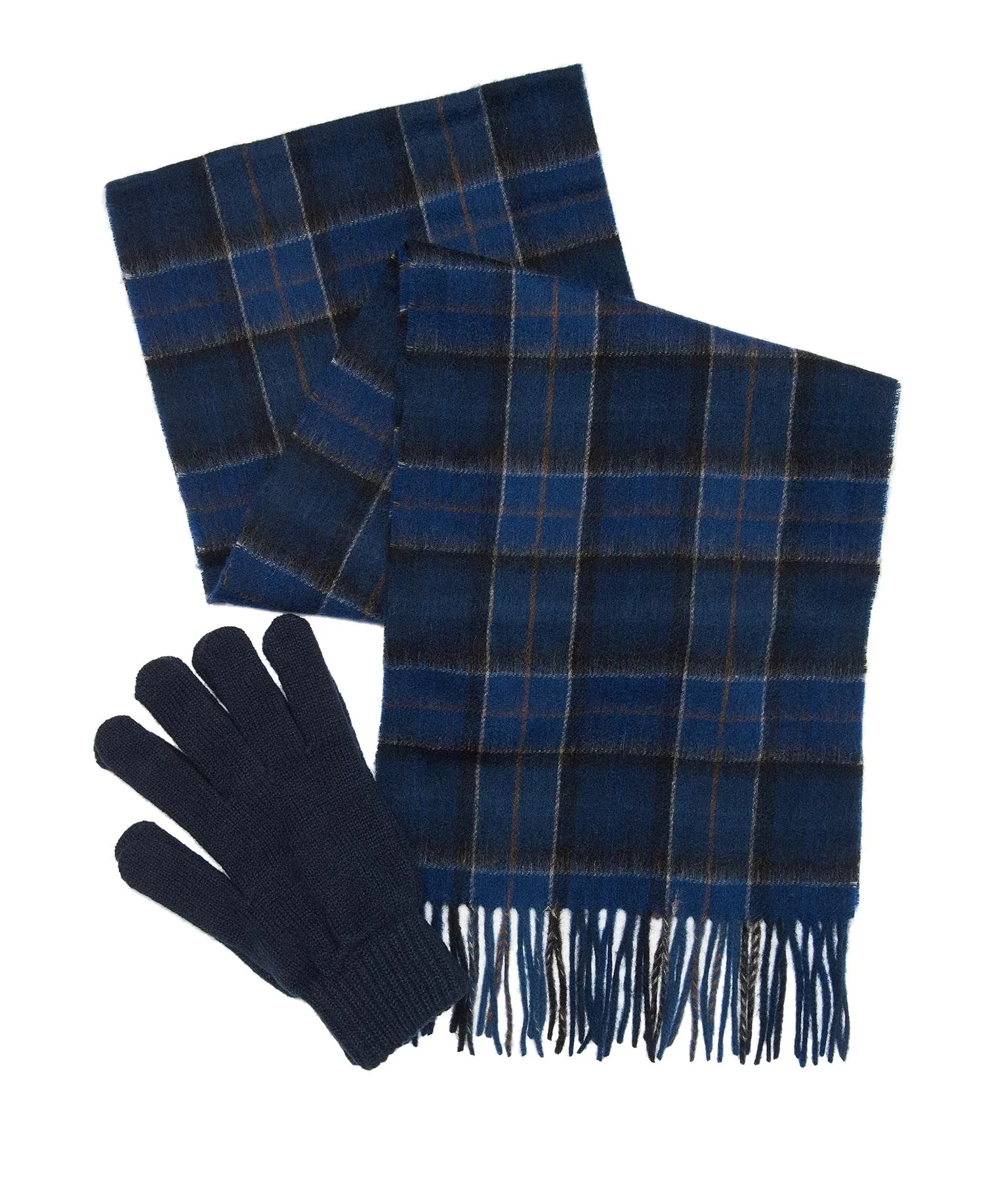 Barbour Tartan Scarf and Glove Set