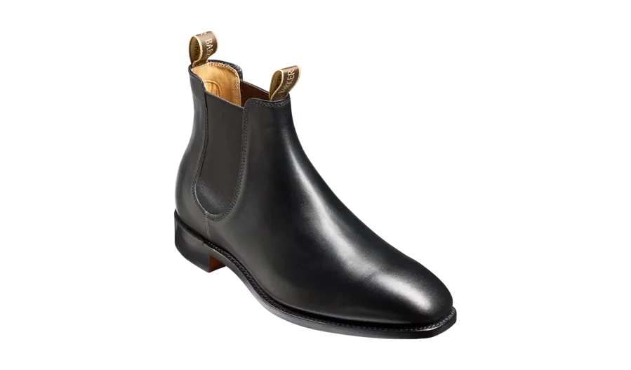 Barker Mansfield Chelsea Boots in Black Calf