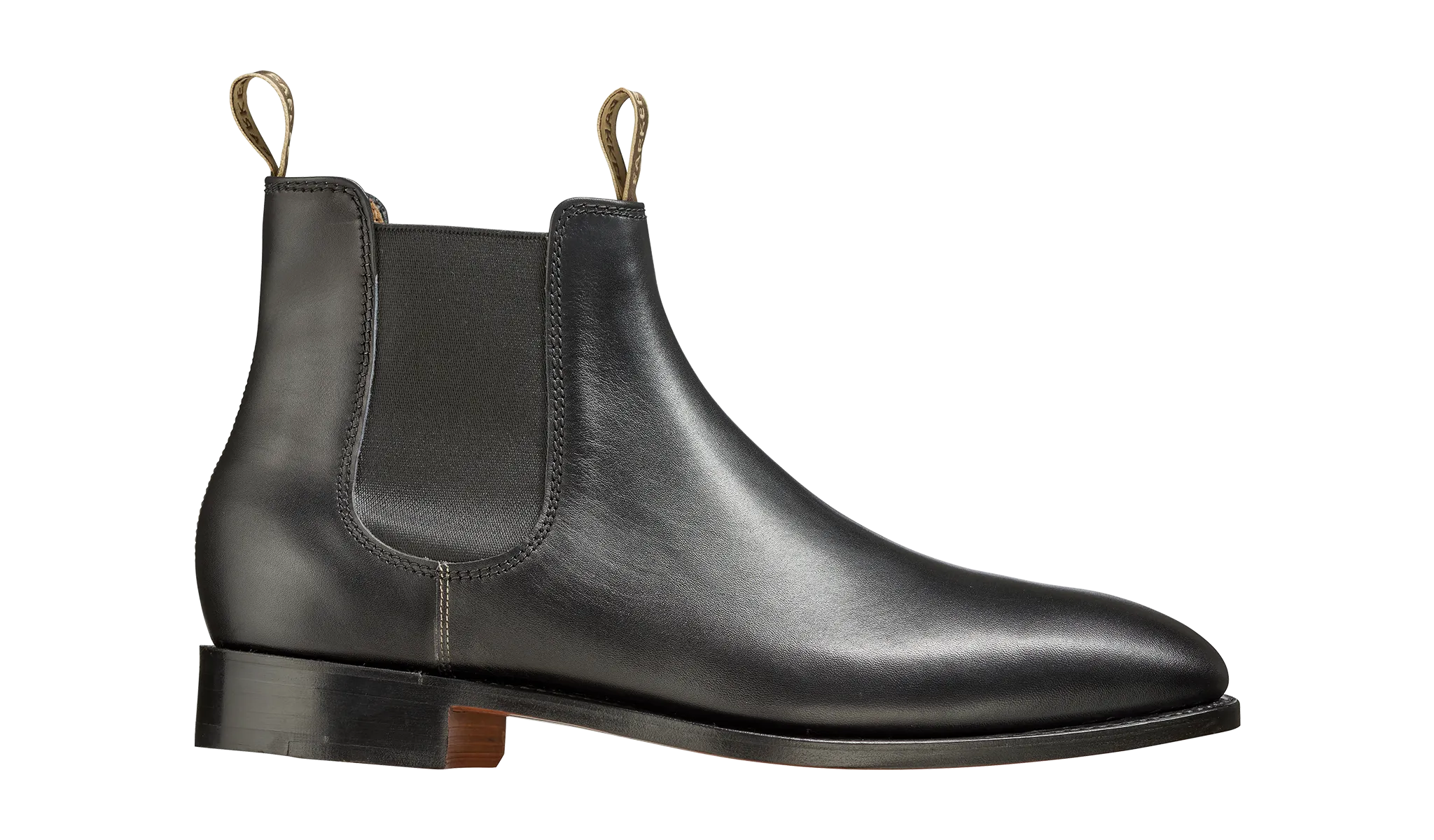 Barker Mansfield Chelsea Boots in Black Calf