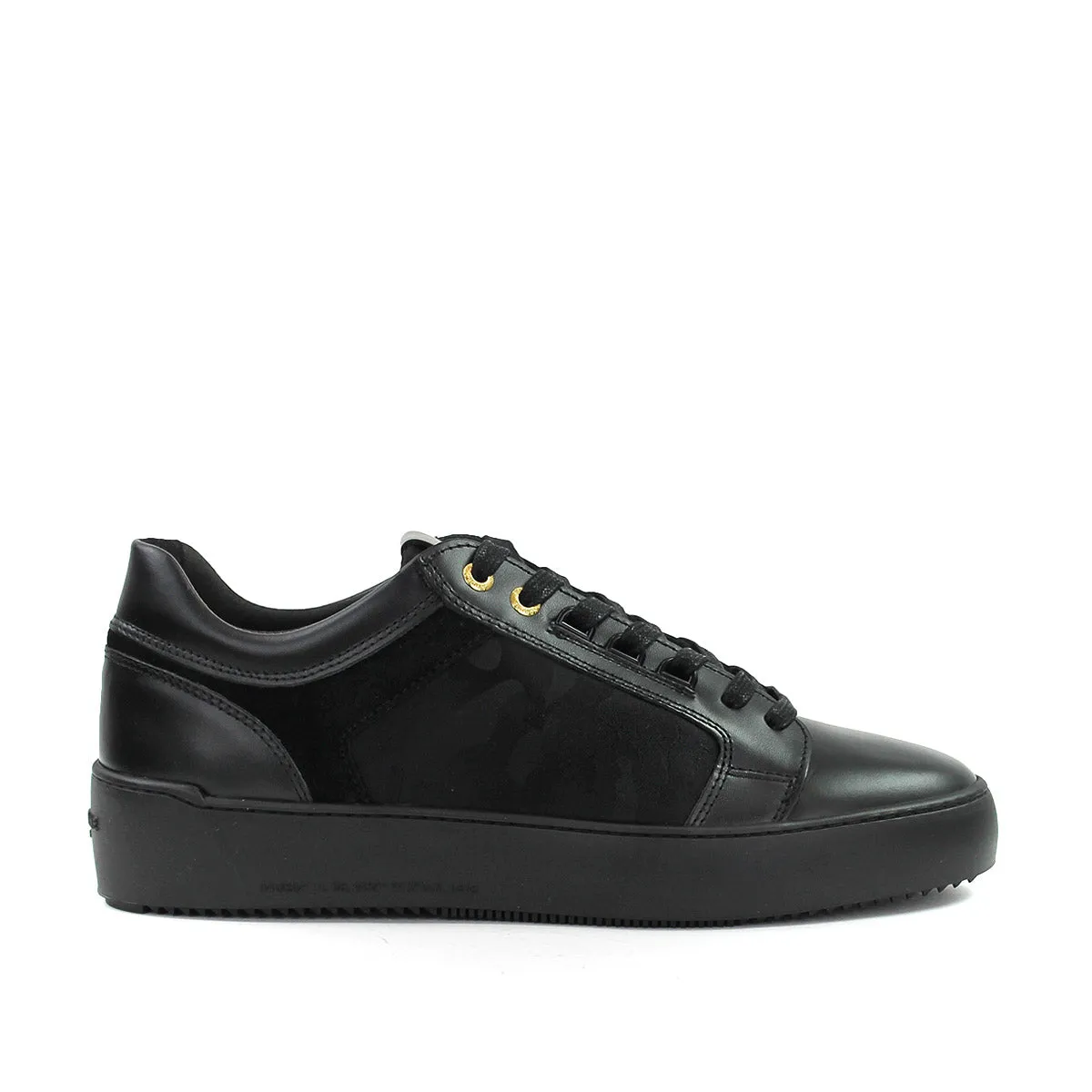 Black Venice Monocramatic Camo Trainers by Android Homme