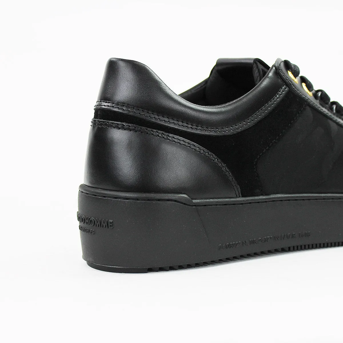 Black Venice Monocramatic Camo Trainers by Android Homme